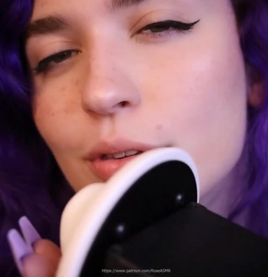 RoseASMR patreon最新ASMR福利舔耳弹舌音
