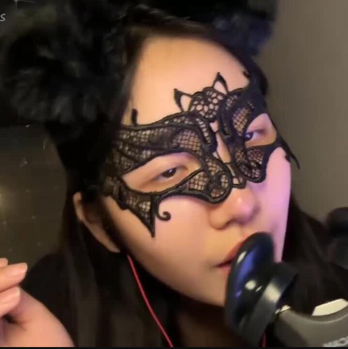 KC好想睡觉 ASMR福利5.13面具少女甜耳